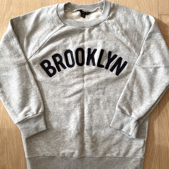 J. CREW "Brooklyn" Pullover Gray Sweatshirt XS - Picture 1 of 1